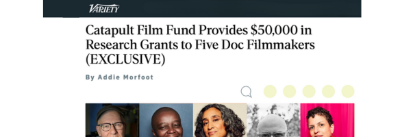 VARIETY Exclusive: research grant filmmakers + advisors unveiled 
